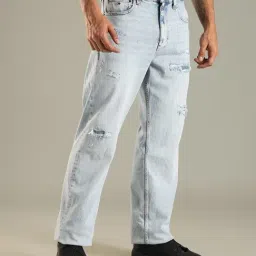 Tommy Hilfiger Blue Cotton Regular Fit Jeans image 4