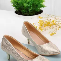 Carlton London Women's Gold Stiletto Pumps-image-86