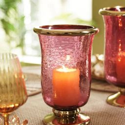Pure Home and Living Red Textured Hurricane with Stand-picture-14