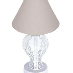 Homesake Grey Metal Table Lamp image 3