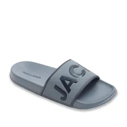 Jack & Jones Men's Ultimate Grey Slides image 3