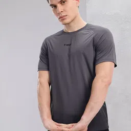 HRX by Hrithik Roshan Brand Logo & Geometric Printed Rapid-Dry Training T-shirt-picture-49