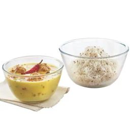 Borosil Transparent Glass Serving Bowl Set of 2-picture-12