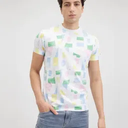 Pepe Jeans White Cotton Slim Fit Printed T-Shirt-picture-30