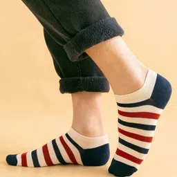 MJE Men Pack Of 5 Patterned Ankle Length Socks image 5