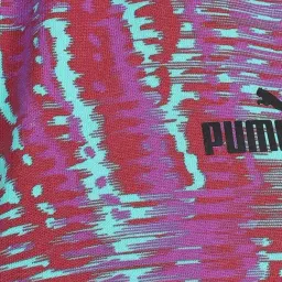 Puma Girls Cinnabar & Green Cotton Printed Shorts image 3