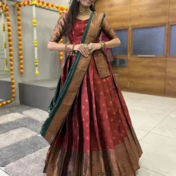 MANMOHITSAREE Ready to Wear Lehenga & Blouse With Dupatta-picture-26