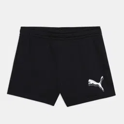 Puma Girls Black Cotton Logo Shorts-picture-24