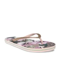 Forever Glam by Pantaloons Women's Nude Pink Flip Flops image 3