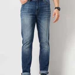 celio celio* Blue Slim Fit Lightly Washed Jeans-picture-14