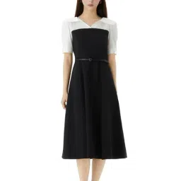 Roem Black Regular Fit Bustier Matching Long Dress-picture-15