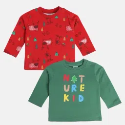 MINIKLUB Boys Multicolor Cotton Printed Full Sleeves T-Shirt-image-83