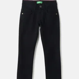 United Colors of Benetton Boys Black Cotton Blend Solid Jeans-picture-19