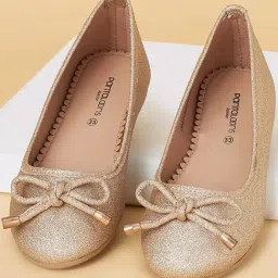 Pantaloons Junior Kids Gold Flat Ballets-picture-15