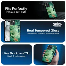 QRIOH Floral Printed iPhone 16 Pro Back Case Mobile Accessories image 3
