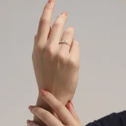 Mia by Tanishq Diamond 14k (585) Yellow Gold Ring for Women-picture-23