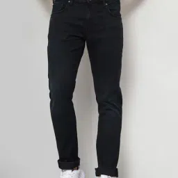 celio* Black Slim Fit Lightly Washed Jeans-image-50