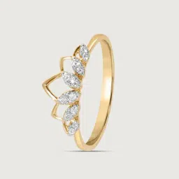 Mia by Tanishq Diamond 14k (585) Yellow Gold Ring for Women image 4