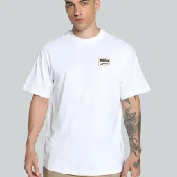 Puma White Cotton Relaxed Fit Printed Sports T-Shirt-picture-23