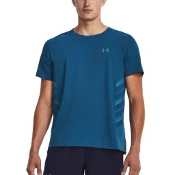 Under Armour Blue Slim Fit Sports T-Shirt-image-60
