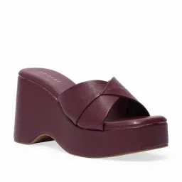 Eridani Women's Lauren Maroon Casual Wedges-picture-13