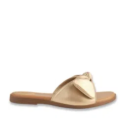 Shoetopia Women's Golden Casual Sandals-image-64