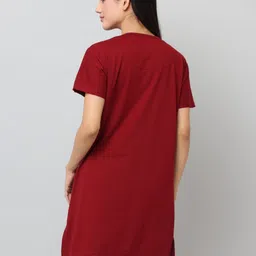 DDASPRATION Women Abstract Printed Round Neck Cotton Oversized T-shirt image 5