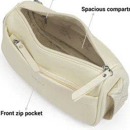 Mochi Women Solid Structured Zip Detail Sling Bag image 2