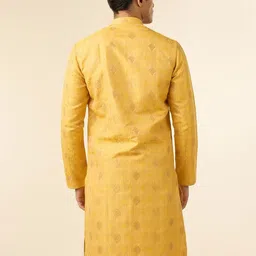 Diwas by Manyavar Men Embroidered Sequinned Mandarin Collar Straight Kurta image 2