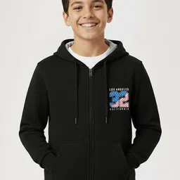 KUCHIPOO Boys Printed Hooded Sweatshirt-picture-24