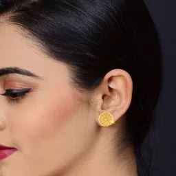 VIVASTRI Women Gold-Plated Alloy Earrings image 2