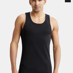 Jockey Pack of 2 Super Combed Cotton Rib Round Neck with Racerback Gym Vest - 9922-picture-34