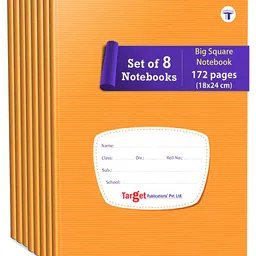 target publication pvt ltd Target Publications Big Square Notebooks Set of 8 - 172 Pages Each-picture-22