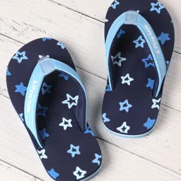 Pine Kids Slip Ons Flip Flops with Star Design- Navy Blue-picture-14