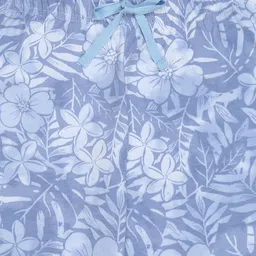 F&S Cotton Floral Printed Pajama - Blue image 4