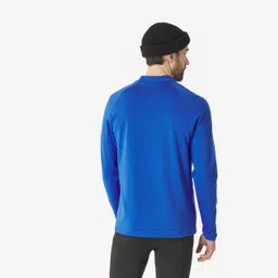 wedze Men’s warm and breathable thermal ski base layer, BL 500 - Blue image 4