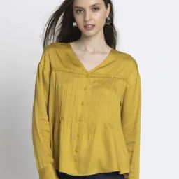SHAYE Yellow Casual Shirt-picture-17