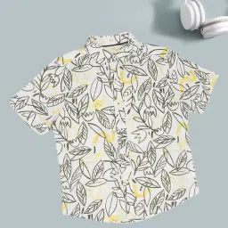 Pantaloons Junior Boys Bright White Printed Shirt-image-89