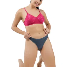 ORLIZEA Pack of 2 Women Low-Rise Cotton Blend Thongs image 2