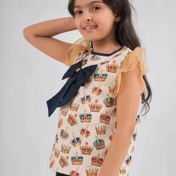 One Friday Kids Mulicolouerd Self Regular Fit Top image 3