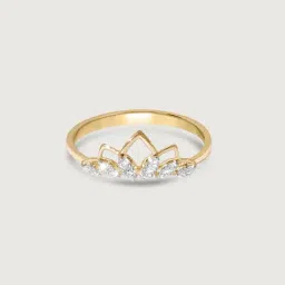 Mia by Tanishq Diamond 14k (585) Yellow Gold Ring for Women image 3