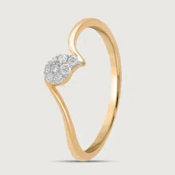 Mia by Tanishq Diamond 14k (585) Yellow Gold Ring for Women image 4