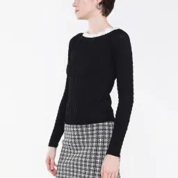 showoffff SHOWOFF Black Regular Fit Top image 3