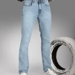 High Star Blue Cotton Regular Fit Jeans-picture-46