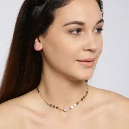 OOMPH Gold Tone Opal Stone Fashion Choker Pack of 2 image 3