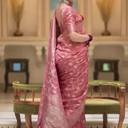 KALINI Woven Design Zari Art Silk Handloom Banarasi Saree image 4