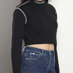 CALVIN KLEIN Black Beauty Regular Fit Sweatshirt image 3