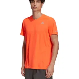 adidas Orange Round Neck T-Shirt image 1