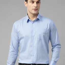 Hancock Blue Slim Fit Shirt-picture-26