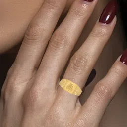 C. Krishniah Chetty Group 22k Bold Gold Ring for Women image 3